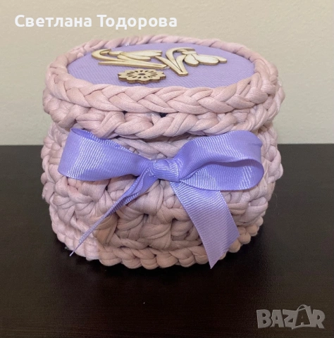 Плетени кутии и панерчета, снимка 2 - Декорация за дома - 53307041