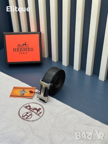 Колани hermes от естествена кожа в кутия на марката , снимка 9 - Колани - 54180506