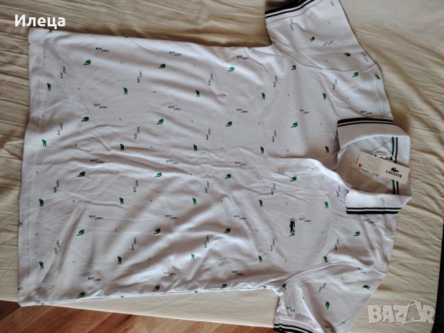 Мъжка тениска Lacoste -L, снимка 2 - Тениски - 46748372