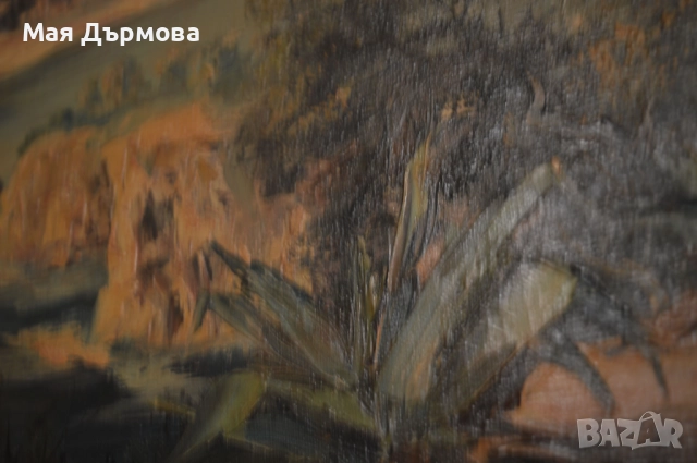 СТАРИННА КАРТИНА маслени бои , снимка 8 - Картини - 45468800