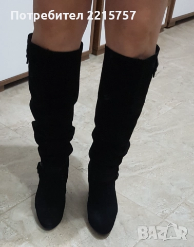 Ботуши от естествен велур., снимка 7 - Дамски ботуши - 51321525