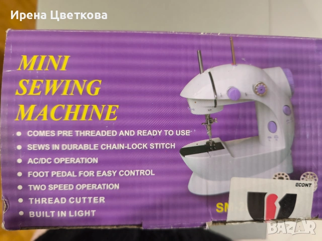 Портативна шевна машина , снимка 2 - Шевни машини - 53055711