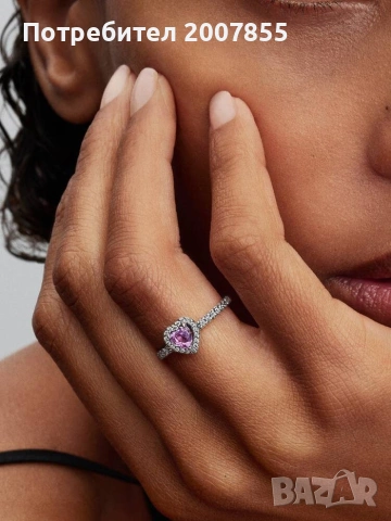 Пръстен със сърце Pandora , снимка 8 - Пръстени - 54149124