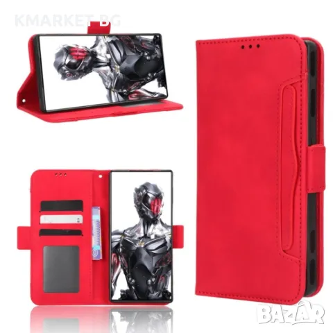 ZTE nubia Red Magic 8 Pro / 8 Pro+ Wallet Калъф и Протектор, снимка 3 - Калъфи, кейсове - 48625938