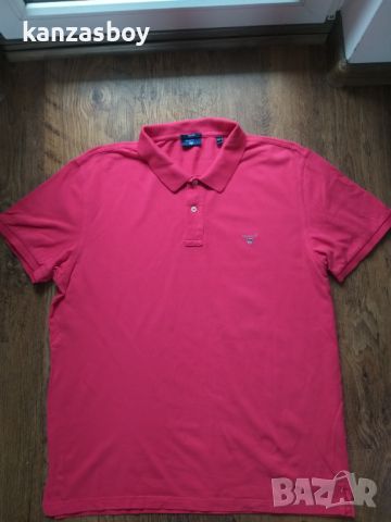 GANT Men's Polo - страхотна мъжка тениска 2ХЛ, снимка 3 - Тениски - 45456446