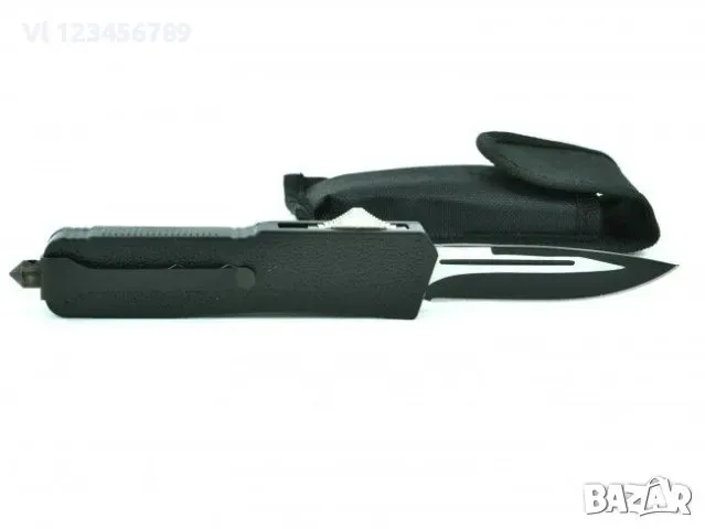 Високотехнологичен автоматичен нож Micro Cutting Tools #12 BLACK - MICROTECH KNIVES INC. -90х235, снимка 1 - Ножове - 48490764