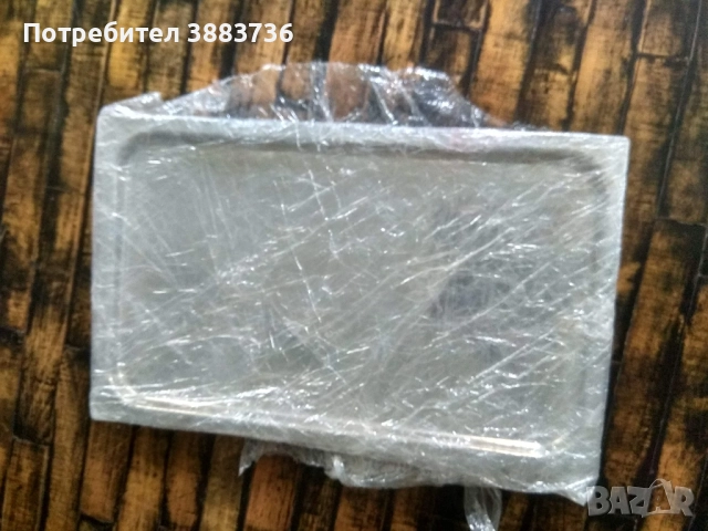 Голям поднос,никелиран, снимка 2 - Прибори за хранене, готвене и сервиране - 52330213