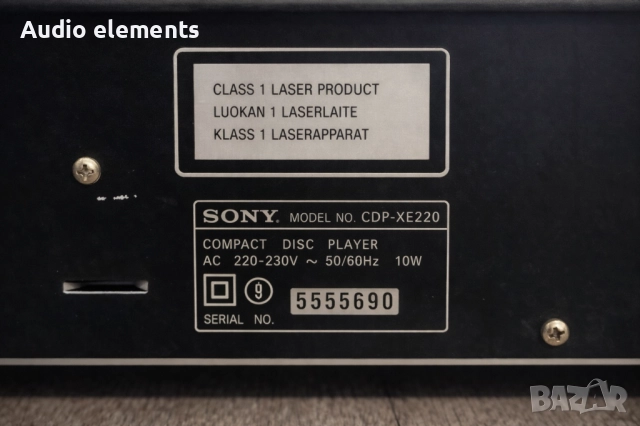 Sony CDP-XE220 CD Player – Optical Out, High Density DAC, снимка 5 - Аудиосистеми - 52938267