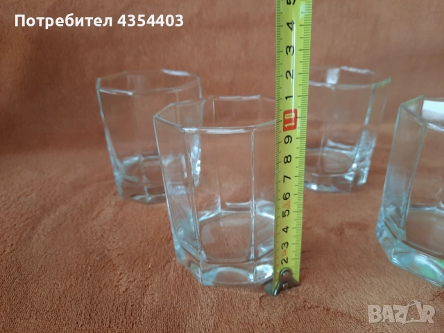Комплект 4 стъклени чаши , снимка 5 - Чаши - 53713546