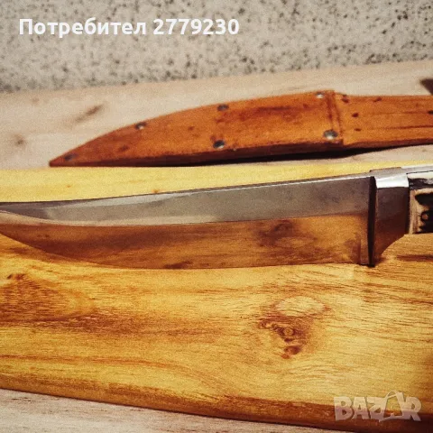 Ловен нож много масивен с дръжка от рог на Елен. Нов!, снимка 7 - Ножове - 49909678