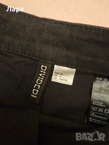 Черни къси панталонки с висока талия H&M, снимка 4 - Къси панталони и бермуди - 53826184