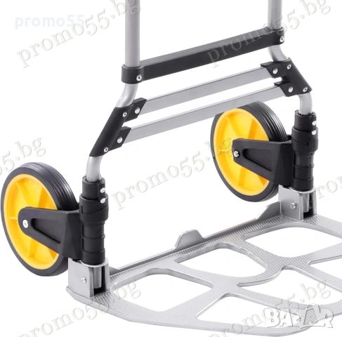 Сгъваема Ръчна Алуминиева Количка за Тежък Багаж с Телескопична Дръжка, снимка 7 - Друго търговско оборудване - 53868825