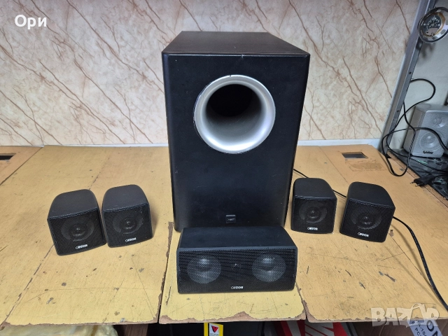 Активен субуфер Canton AS10 + 4бр.съраунд колонки + 1бр. център