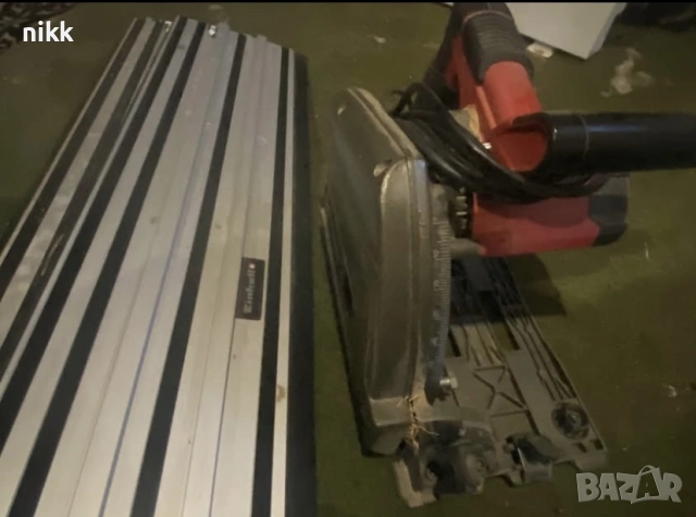 Потапящ Циркуляр Einhell с релси, снимка 3 - Циркуляри - 54242076