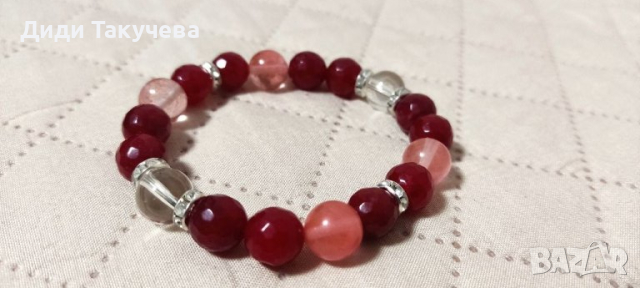 Гривни от естествени камъни. Вземете подарък за любимата жена. Медальон Дървото на Живота., снимка 11 - Гривни - 14768007