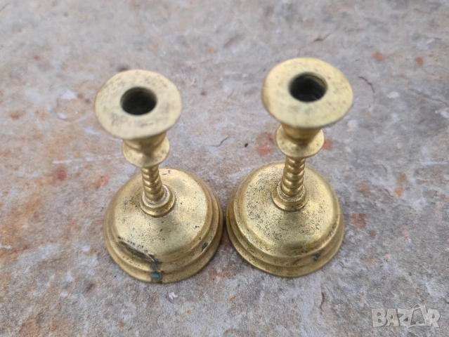 Бронзови свещници, снимка 2 - Декорация за дома - 52270366