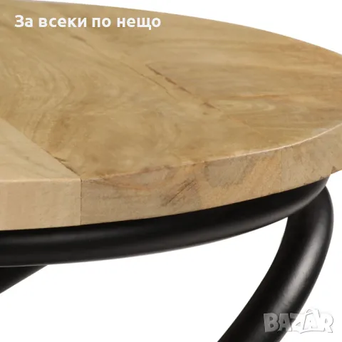 Крайна маса, мангово дърво масив, 40х50 см Код P518, снимка 2 - Маси - 50279391