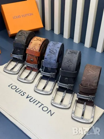 колани от естествена кожа louis vuitton в кутия , снимка 6 - Колани - 49556560