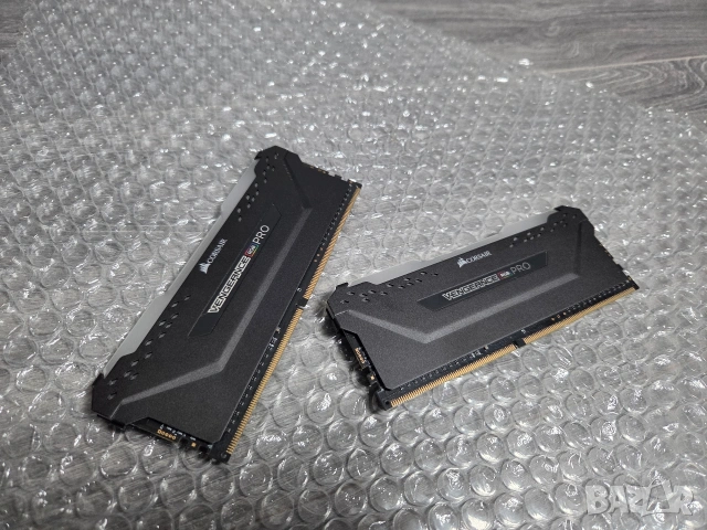 ПРОМО ! 16 GB DDR4 Corsair Vengeance PRO RGB 3200 MHz рам памет !, снимка 5 - RAM памет - 53636764
