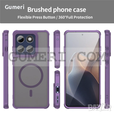 Хибриден Гръб "MagSafe" за Motorola Edge 60 Pro, снимка 13 - Калъфи, кейсове - 53259254