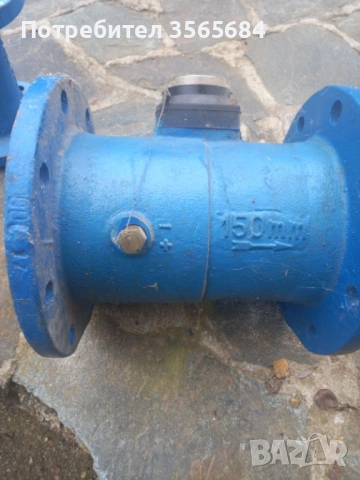  3 бр. фланцови промишлени водомери - 65 мм, 80 мм, 150 мм мм, снимка 8 - Други машини и части - 54215894