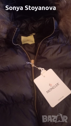 Дамско яке Монклер с яка от лисица, снимка 4 - Якета - 52431455