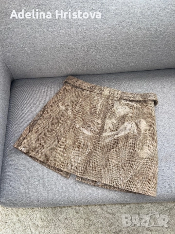 Еко кожа змия пола Zara M, снимка 9 - Поли - 51813376