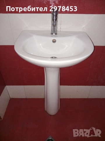 Мивка с крак и смесител Inter Ceramic