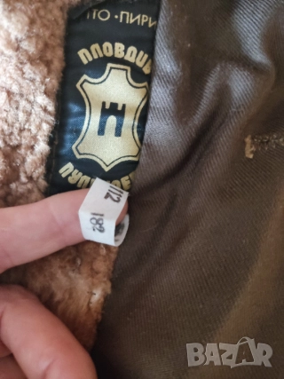 Дебело, топло кожено яке - оригинал, от дебел, тежък телешки бокс Текстилно яке за мотор Мъжка шуба, снимка 13 - Якета - 52103635