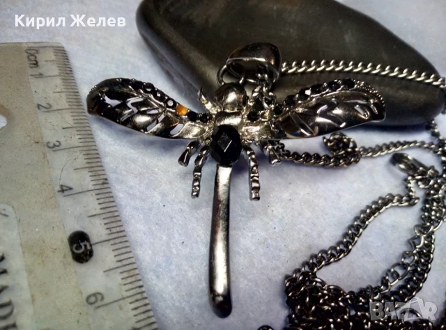 НИКЕЛИРАН ФЕШЪН АРТ ФИГУРАЛЕН МЕДАЛЬОН ВОДНО КОНЧЕ с ДЪЛГА СТОМАНЕНА ВЕРИЖКА 11729, снимка 2 - Колиета, медальони, синджири - 51279699