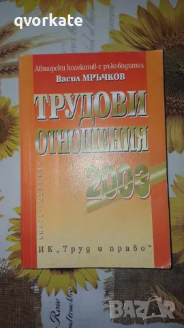 Трудови отношения 2003-авторски колектив с ръководител Васил Мръчков, снимка 1 - Специализирана литература - 47147701