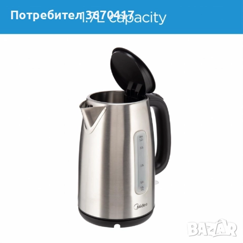Електрическа кана Midea MK-17S30D2, снимка 3 - Кани - 52284243