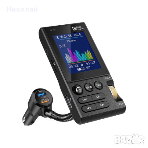 Nulaxy KM20 Bluetooth FM предавател, снимка 1 - Аксесоари и консумативи - 45248198