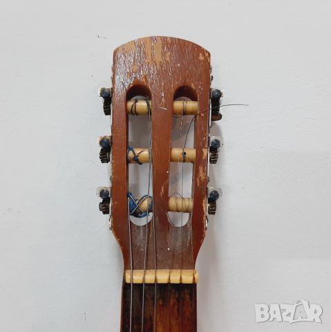 Стара акустична китара(7.1) , снимка 5 - Антикварни и старинни предмети - 46411906