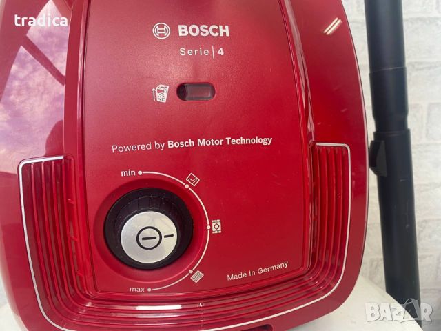 Прахосмукачка с торба Bosch Serie 4 BGD38RD1H 600W, снимка 3 - Прахосмукачки - 46146824