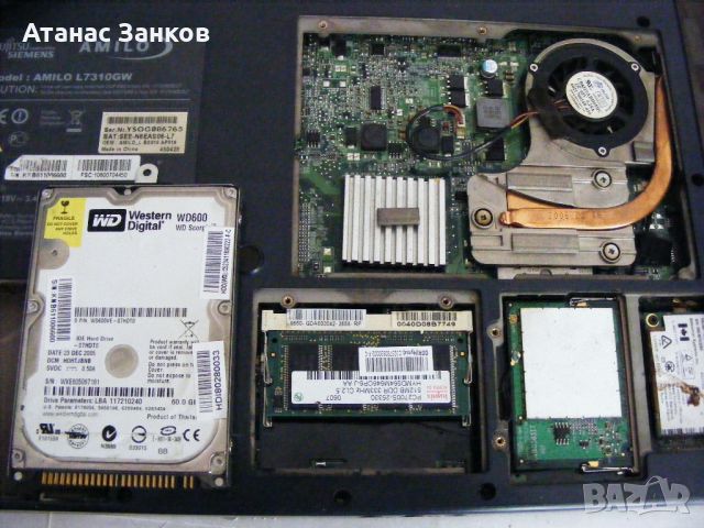 Работещ лаптоп за части Fujitsu AMILO L7310, снимка 11 - Части за лаптопи - 45759796