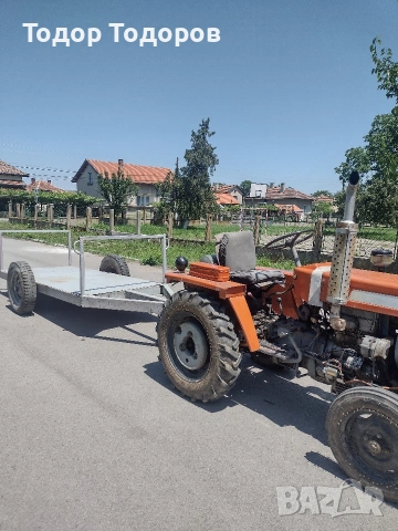 Платформата, ремарке за бали или кошери за малък китайски или японски трактор., снимка 4 - Селскостопанска техника - 53148702