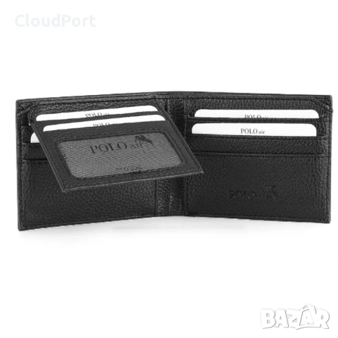 Мъжки комплект, POLO Air, Портфейл, Колан, Черен Часовник, 55 мл Парфюм, сив, снимка 7 - Портфейли, портмонета - 53114641