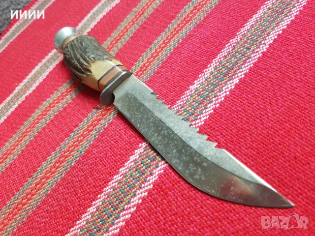 Немски нож с трион , снимка 3 - Антикварни и старинни предмети - 53720400