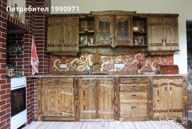 Кухненски шкафове по поръчка. Масив орех, череша, круша, дъб, чинар, акация..., снимка 7 - Шкафове - 52476337