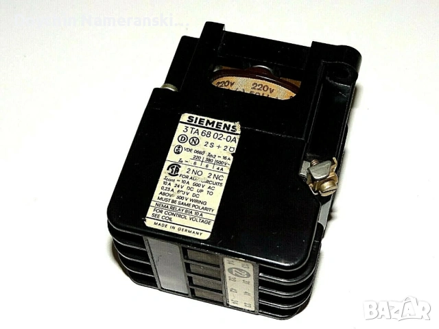 Контактор Siemens  3TA 68 02 - 0A , снимка 2 - Резервни части за машини - 53142974
