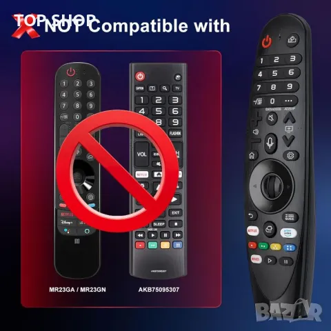Дистанционно управление Voice Magic за LG UHD OLED QNED NanoCell 4K 8K Smart TV, снимка 3 - Дистанционни - 49971297