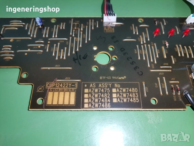 Процесорна платка (лицев панел) Pioneer A-10, снимка 2 - Ресийвъри, усилватели, смесителни пултове - 51653130