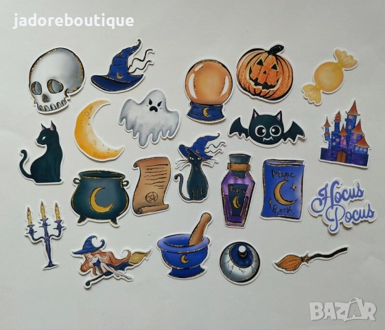Дизайнерски скрапбук стикери Есен/ Хелоуин различни видове, снимка 8 - Други - 42119125