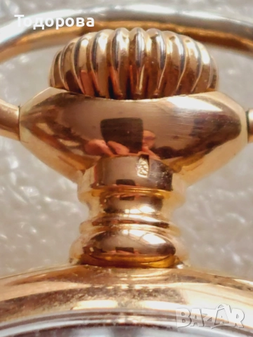 	Златен 18к джобен часовник Зенит(Zenith) отлично състояние 42 грама в 18 карата, снимка 8 - Мъжки - 52075096