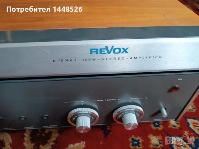 REVOX A78 Mark II, снимка 5 - Ресийвъри, усилватели, смесителни пултове - 48536283