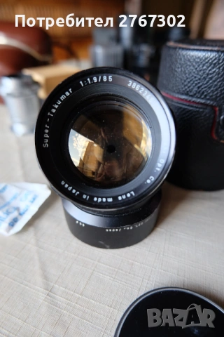 Super Takumar 85mm f1.9 lens. M42 Mount, снимка 2 - Обективи и филтри - 53441297