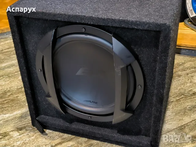 Subwoofer ALPINE E 10" 500W бас каса субуфер, снимка 3 - Тонколони - 47460582