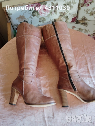 Дамски ботуши SIMPLY естествена кожа за дама с широк прасец 42 номер, снимка 3 - Дамски ботуши - 53166019
