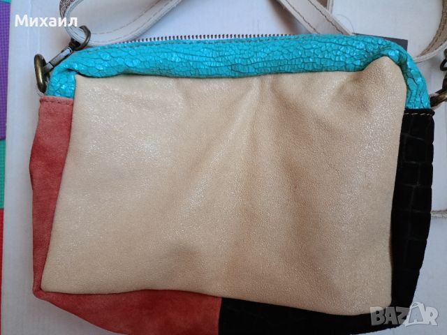 Дамска чанта от естествена кожа Genuine Leather, снимка 3 - Чанти - 45186151